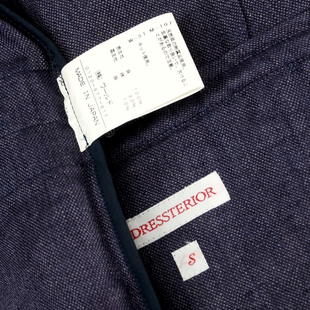 【中古】ドレステリア DRESSTERIOR リネン ミリタリージャケット パープルネイビー【 S 】【 状態ランクB 】【 メンズ 】