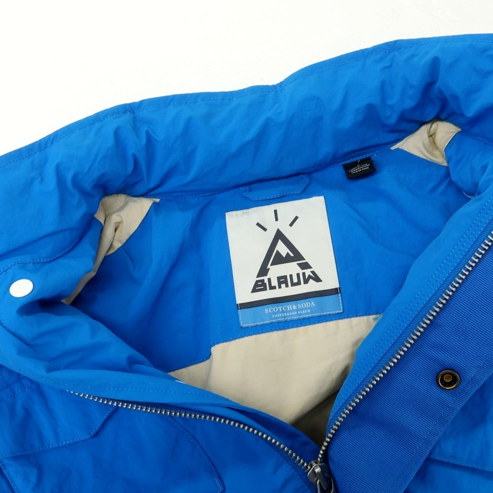 【中古】スコッチアンドソーダ SCOTCH & SODA ナイロン M-65型 ミリタリージャケット ブルー【 S 】【 状態ランクB 】【 メンズ 】