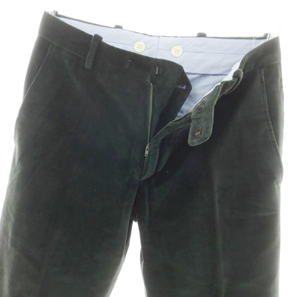 【中古】ベルナール ザンス BERNARD ZINS コットン カジュアルスラックスパンツ ダークグリーン【 40 】【 状態ランクD 】【 メンズ 】