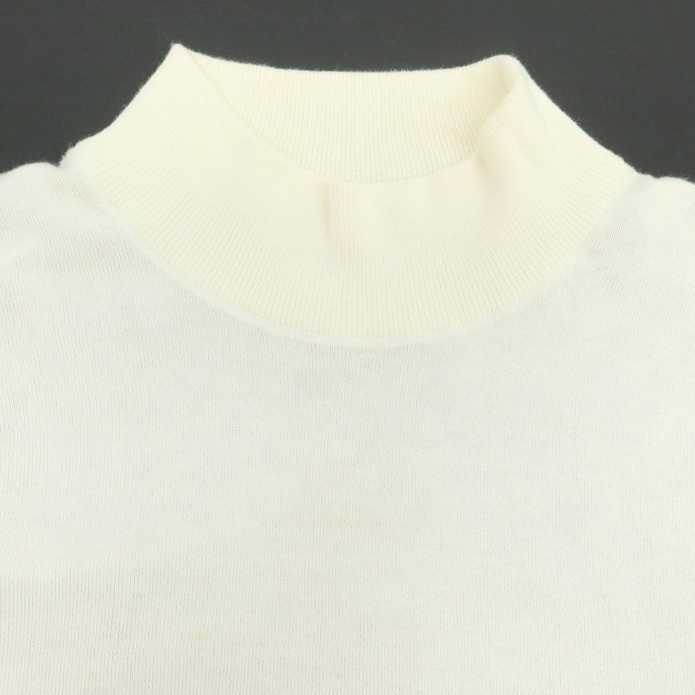 【中古】ジョンスメドレー JOHN SMEDLEY ハイゲージ シーアイランドコットン ハイネック 半袖 プルオーバーニット アイボリー【 S 】【 状態ランクC 】【 メンズ 】