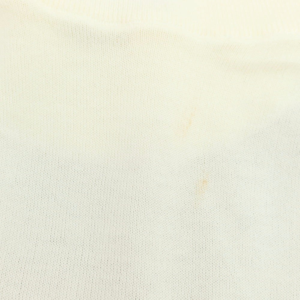 【中古】ジョンスメドレー JOHN SMEDLEY ハイゲージ シーアイランドコットン ハイネック 半袖 プルオーバーニット アイボリー【 S 】【 状態ランクC 】【 メンズ 】