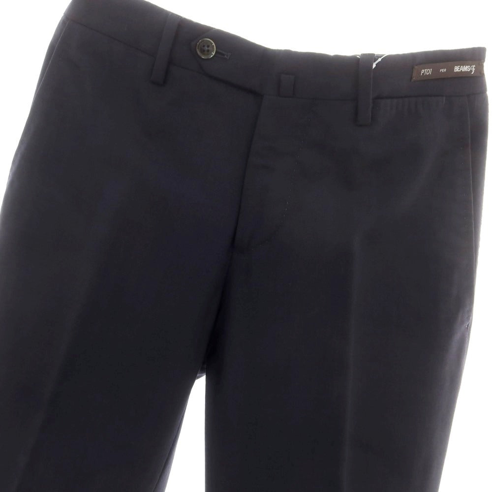 【中古】ピーティーゼロウーノ PT01 BEAMS F別注 ストレッチ ウール ドレススラックスパンツ ネイビー【 44 】【 状態ランクB 】【 メンズ 】
