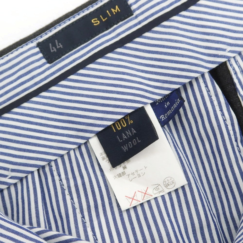 【中古】ジーティーアー G.T.A ウール ドレススラックスパンツ ダークグレー【 44 】【 状態ランクD 】【 メンズ 】