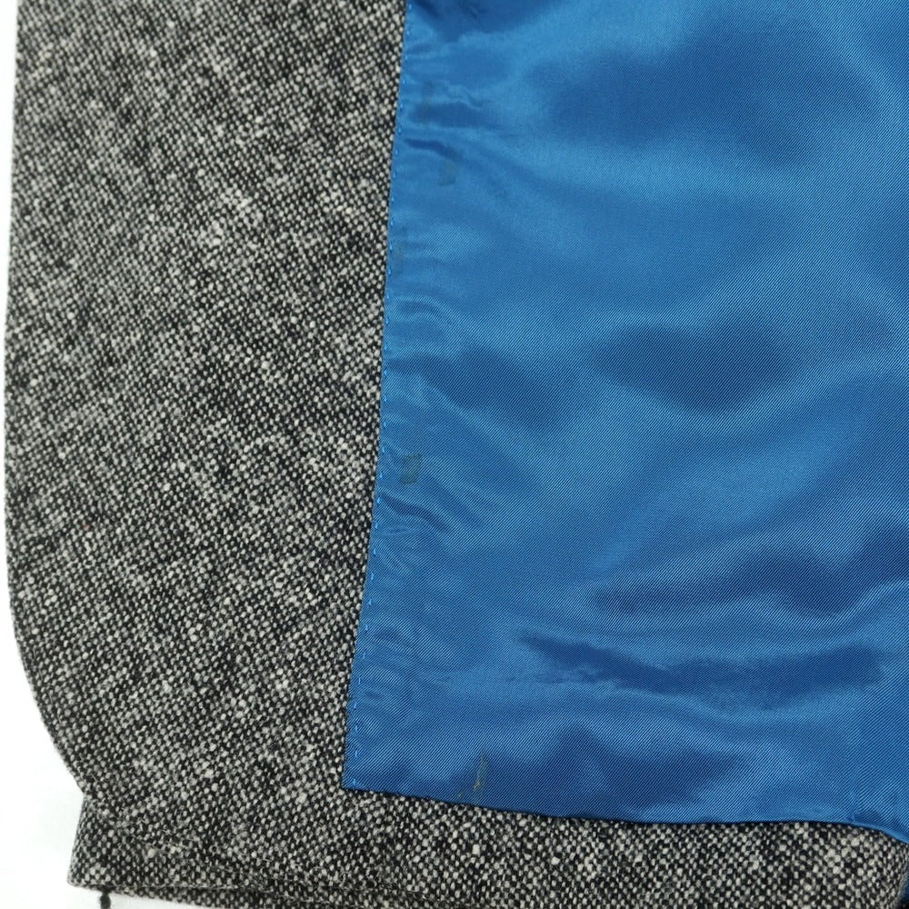 【中古】アザブテーラー azabu tailor ウール 3B テーラードジャケット ブラックxホワイト【 表記なし(L位) 】【 状態ランクB 】【 メンズ 】