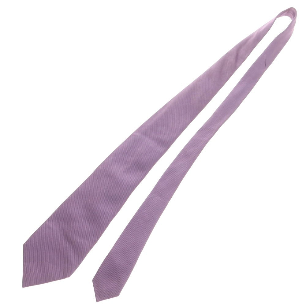 【中古】アンジェロ フスコ Angelo Fusco シルク 無地ネクタイ パープル【 状態ランクD 】【 メンズ 】