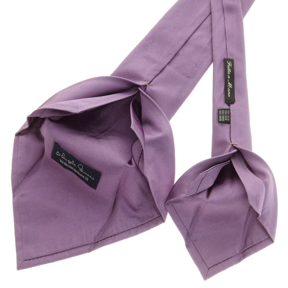 【中古】アンジェロ フスコ Angelo Fusco シルク 無地ネクタイ パープル【 状態ランクD 】【 メンズ 】