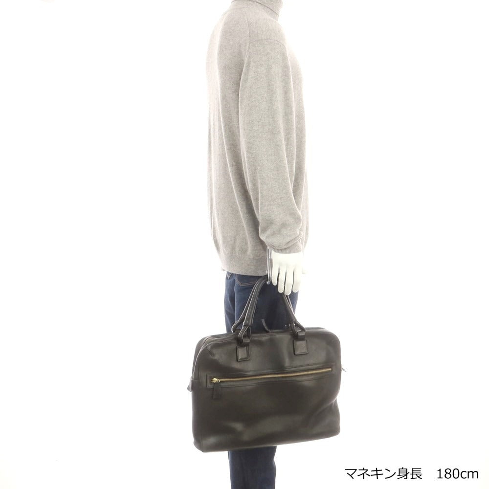 【中古】ダンヒル Dunhill レザー ブリーフケース ブラック【 状態ランクC 】【 メンズ 】
