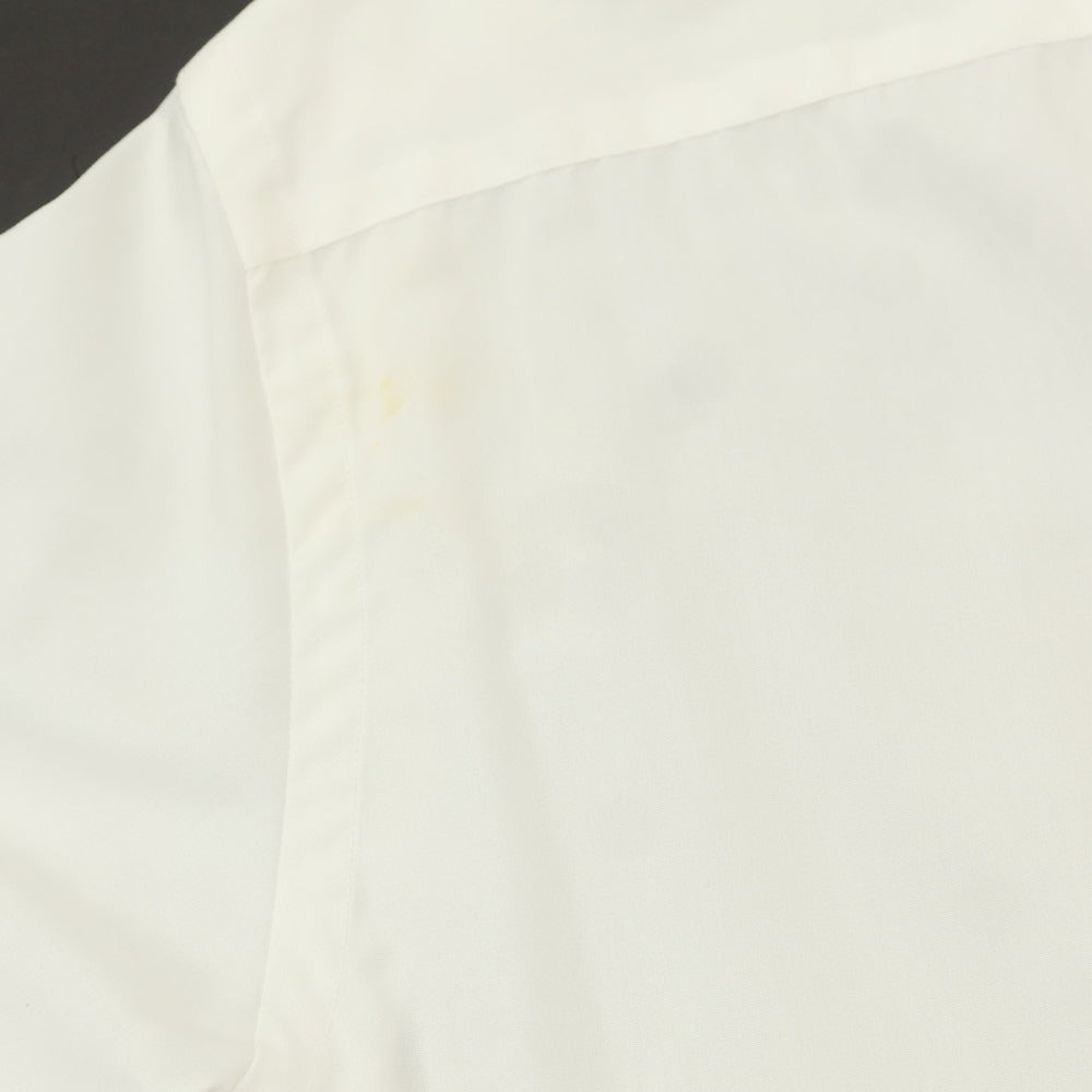 【中古】ア デイ イン ザ ライフ ユナイテッドアローズ a day in the life united arrows コットン バンドカラー カジュアルシャツ ホワイト【 M 】【 状態ランクB 】【 メンズ 】