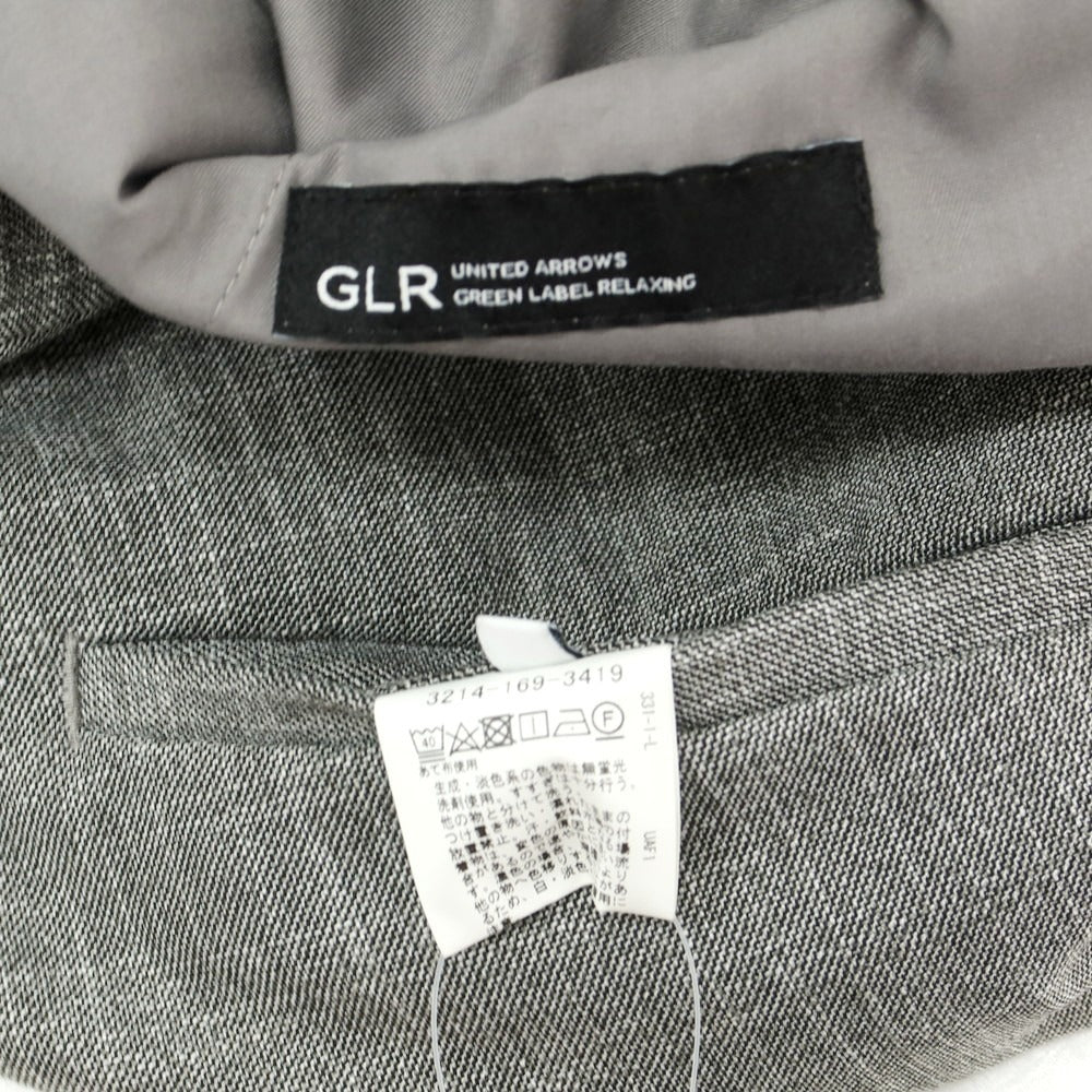 【中古】グリーンレーベルリラクシング green label relaxing ストレッチ ポリエステルレーヨン イージースラックスパンツ グレー【 M 】【 状態ランクB 】【 メンズ 】