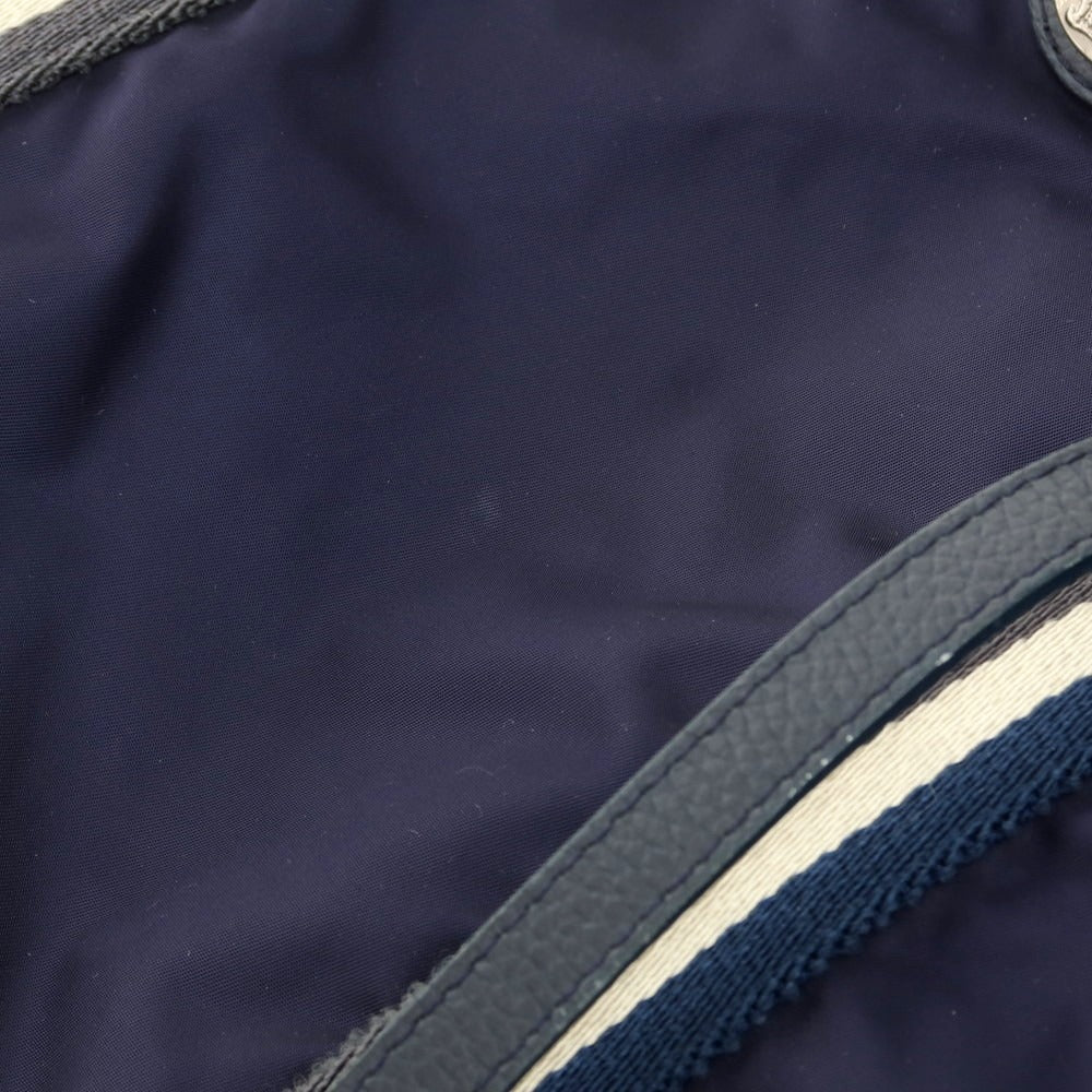 【中古】オロビアンコ Orobianco ナイロン90% アクリル10% レザー トートバッグ ネイビー【 状態ランクC 】【 メンズ 】