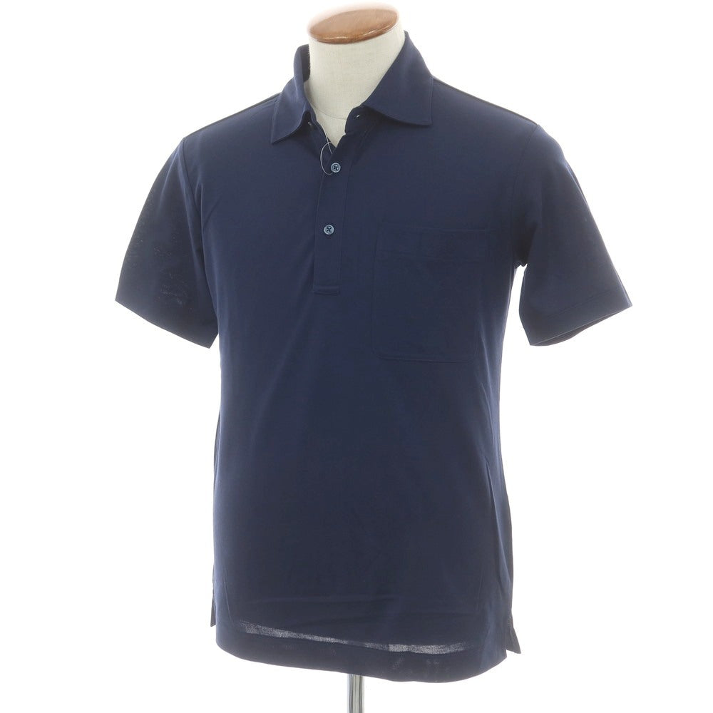 【中古】ダーバン D’URBAN コットン 半袖ポロシャツ ネイビー【 M 】【 状態ランクA 】【 メンズ 】