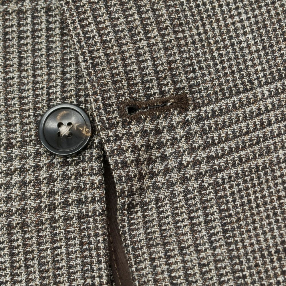 【中古】チルコロ1901 CIRCOLO 1901 ウールコットン グレンチェック 2B カジュアルジャケット ブラウンxグレー【 50 】【 状態ランクB 】【 メンズ 】