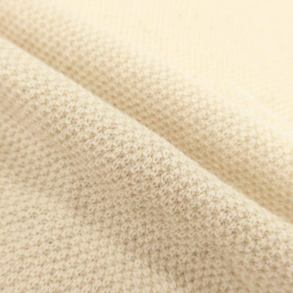 【中古】ヤヌーク YANUK コットンリネン 半袖 ポロニット ライトベージュ【 L 】【 状態ランクB 】【 メンズ 】