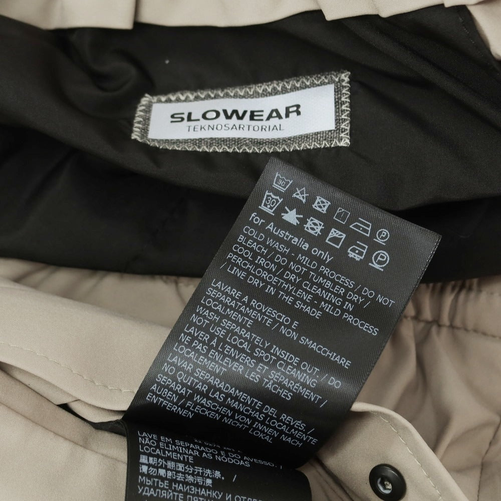 【中古】インコテックス スローウェア INCOTEX SLOWEAR TEKNOSARTORIAL ポリエステル イージースラックスパンツ ベージュ【 50 】【 状態ランクB 】【 メンズ 】