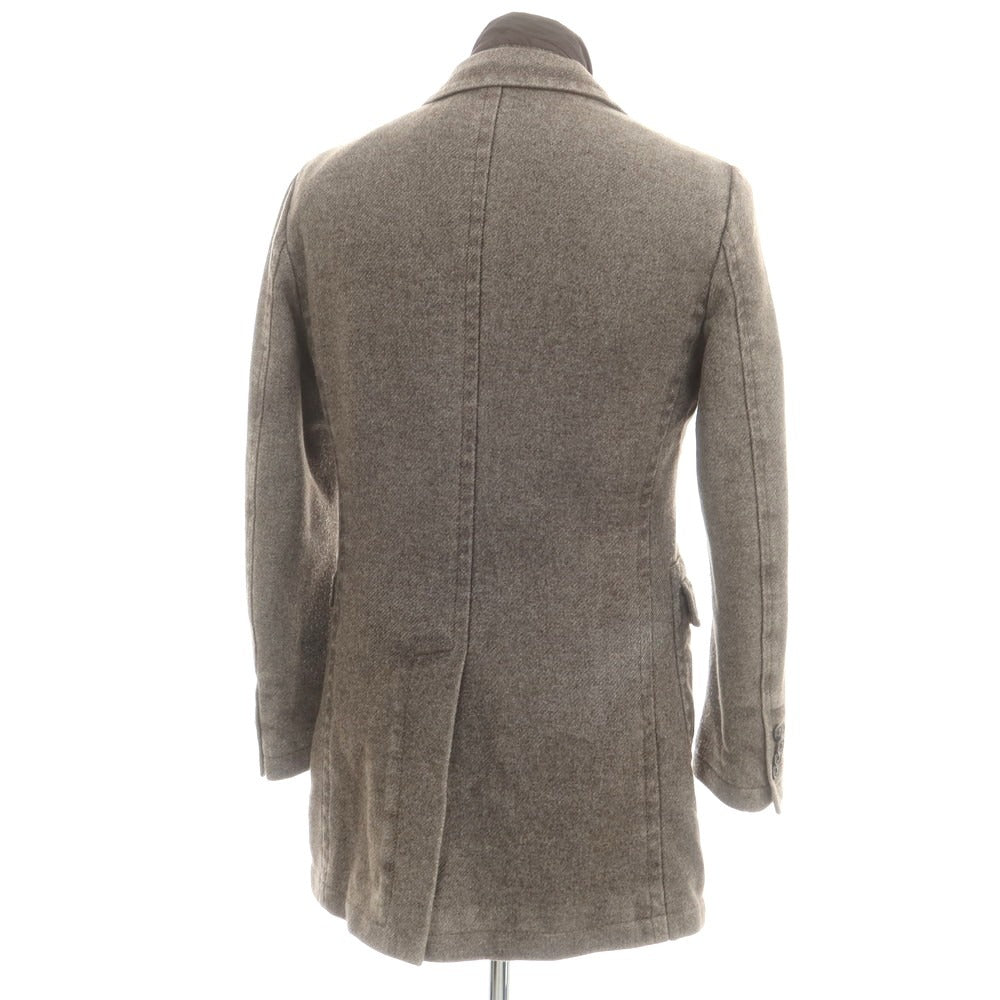 【中古】シーピーカンパニー C.P.Company ウールポリエステル 中綿 チェスターフィールドコート グレイッシュブラウン【 46 】【 状態ランクC 】【 メンズ 】