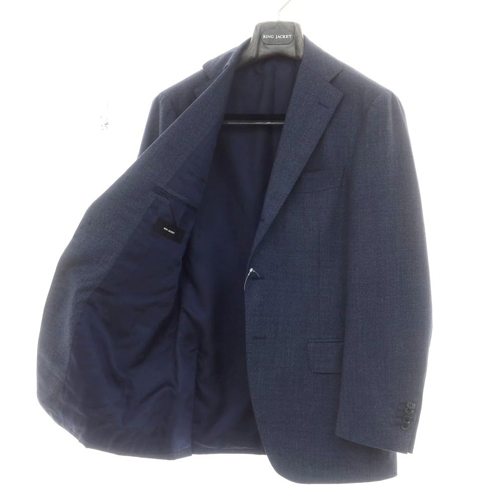 【中古】リングヂャケット RING JACKET ウール 3つボタンスーツ ネイビー系【 44 】【 状態ランクC 】【 メンズ 】