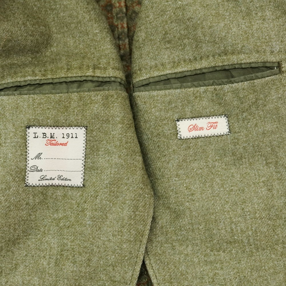 【中古】エルビーエム1911 L.B.M.1911 ウールポリエステル 2B カジュアルジャケット グラスグリーン【 46 】【 状態ランクB 】【 メンズ 】