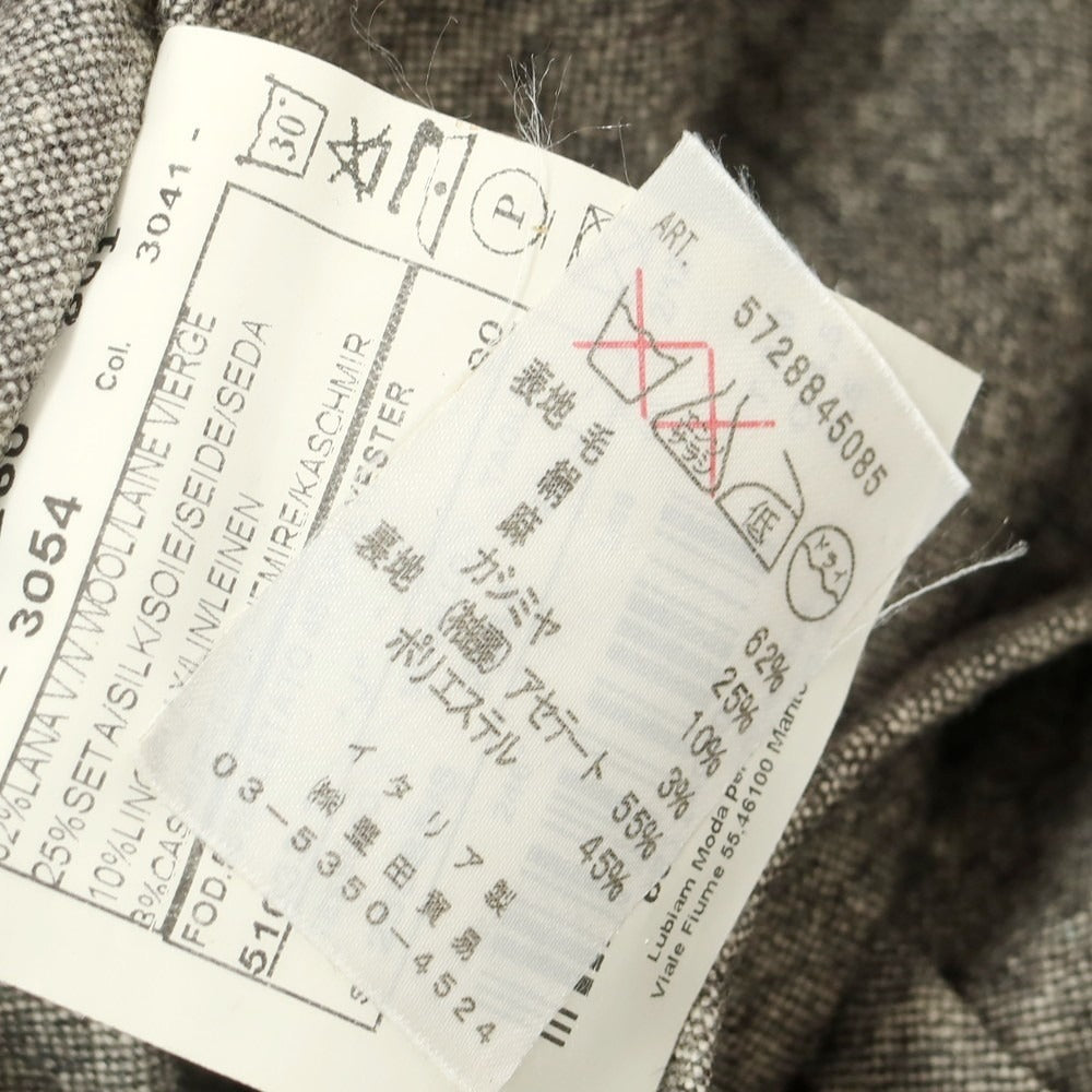 【中古】エルビーエム1911 L.B.M.1911 ウールシルクリネンカシミヤ 2B カジュアルジャケット グレー【 表記不明(M位) 】【 状態ランクC 】【 メンズ 】