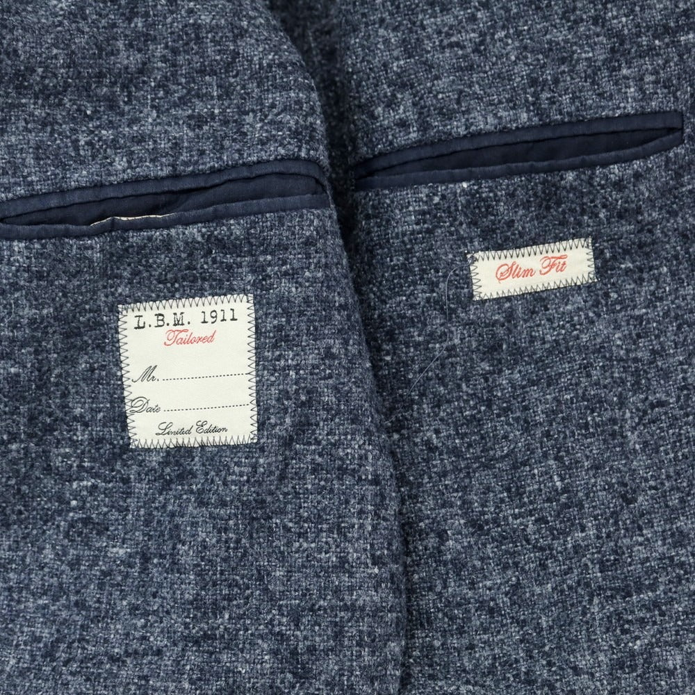 【中古】エルビーエム1911 L.B.M.1911 ウールポリエステル 2B カジュアルジャケット ネイビーxグレー【 46 】【 状態ランクB 】【 メンズ 】