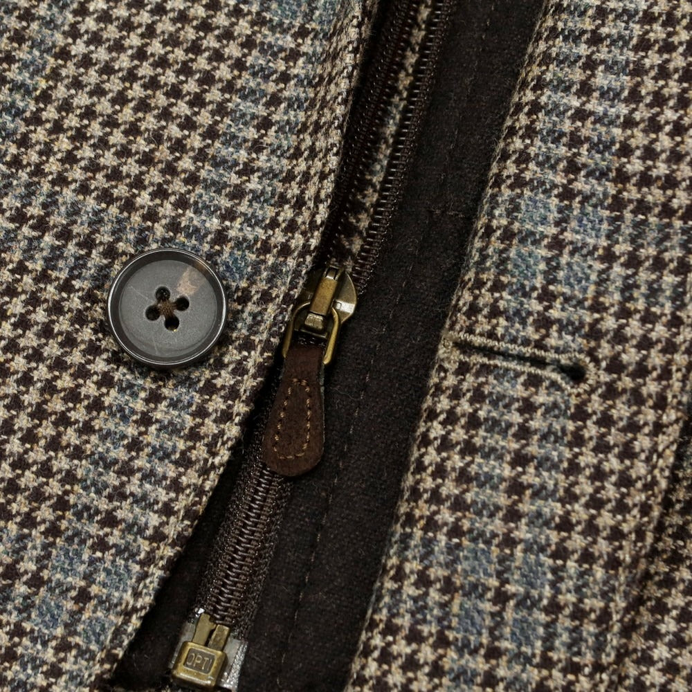 【中古】エルビーエム1911 L.B.M.1911 ウール チェック 2B カジュアルジャケット ブラウンxベージュ【 46 】【 状態ランクC 】【 メンズ 】