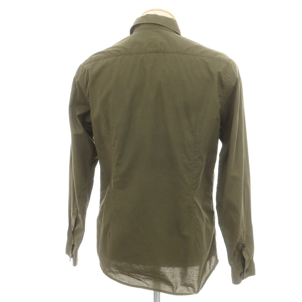 【中古】ストーンアイランド STONE ISLAND コットン カジュアルシャツ オリーブ【 S 】【 状態ランクC 】【 メンズ 】