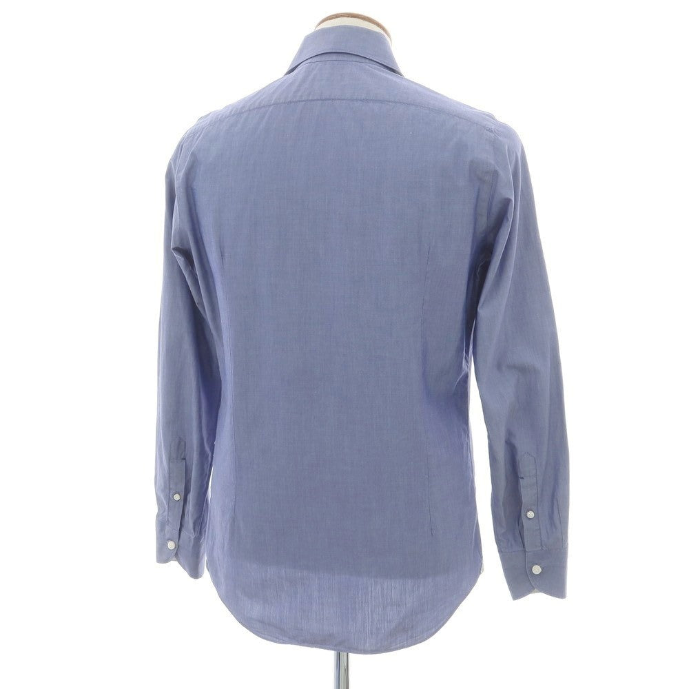 【中古】フラルボ FRALBO コットン ホリゾンタルカラー カジュアルシャツ ブルー【 M 】【 状態ランクC 】【 メンズ 】