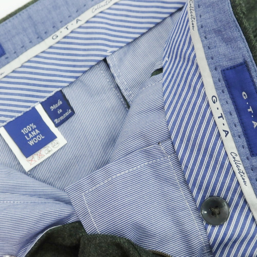 【中古】ジーティーアー G.T.A ウール カジュアルスラックスパンツ グリーン【 46 】【 状態ランクC 】【 メンズ 】