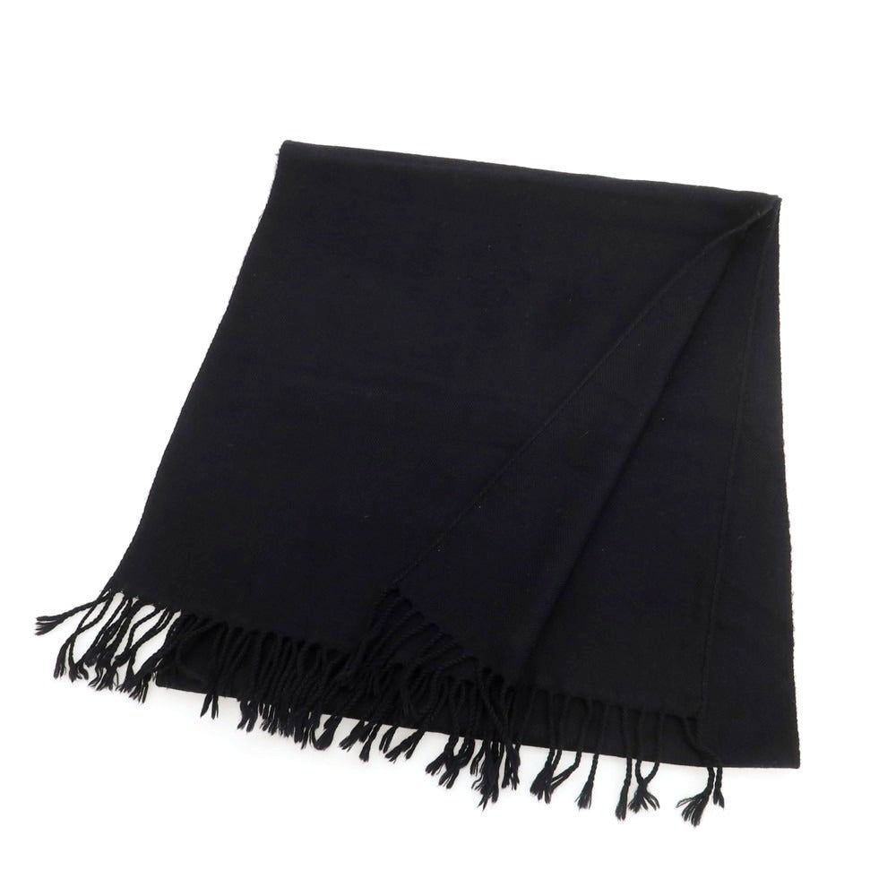 【中古】プリア PRIA ウールシルク ストール ブラック【 状態ランクC 】【 メンズ 】