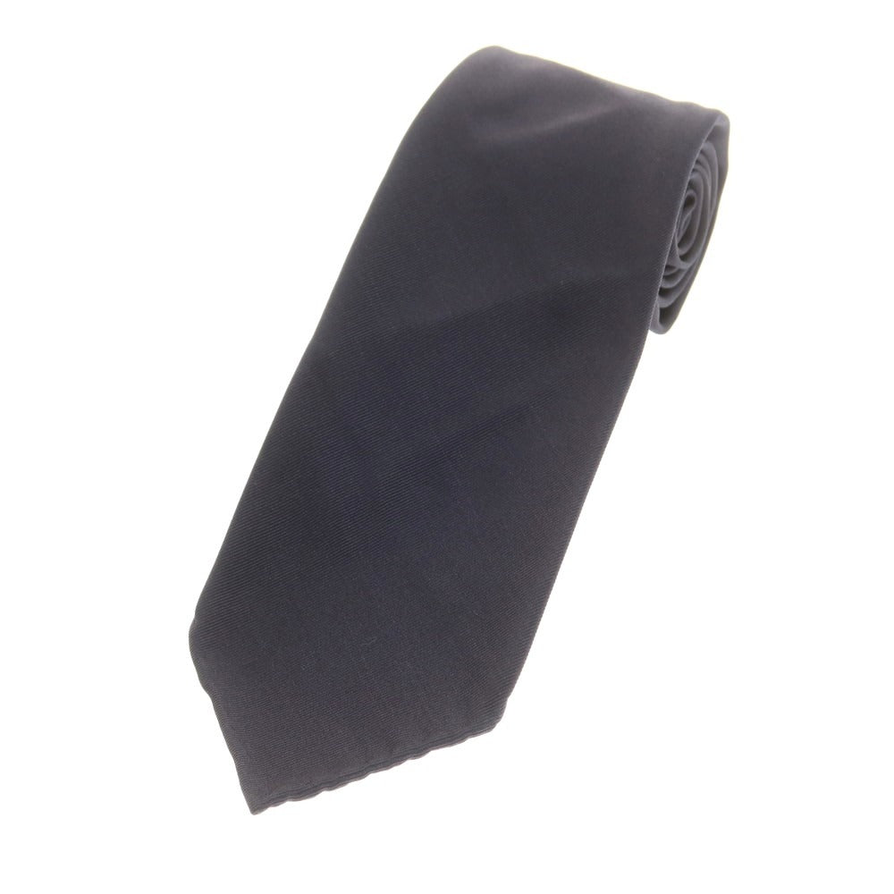 【中古】タイユアタイ TIE YOUR TIE セッテピエゲ シルクコットン 無地ネクタイ ネイビー【 状態ランクC 】【 メンズ 】