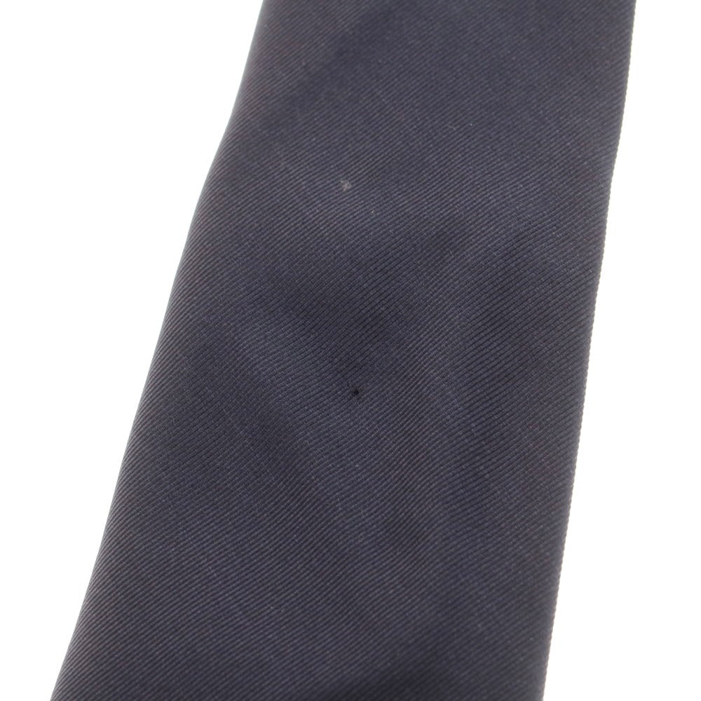 【中古】タイユアタイ TIE YOUR TIE セッテピエゲ シルクコットン 無地ネクタイ ネイビー【 状態ランクC 】【 メンズ 】
