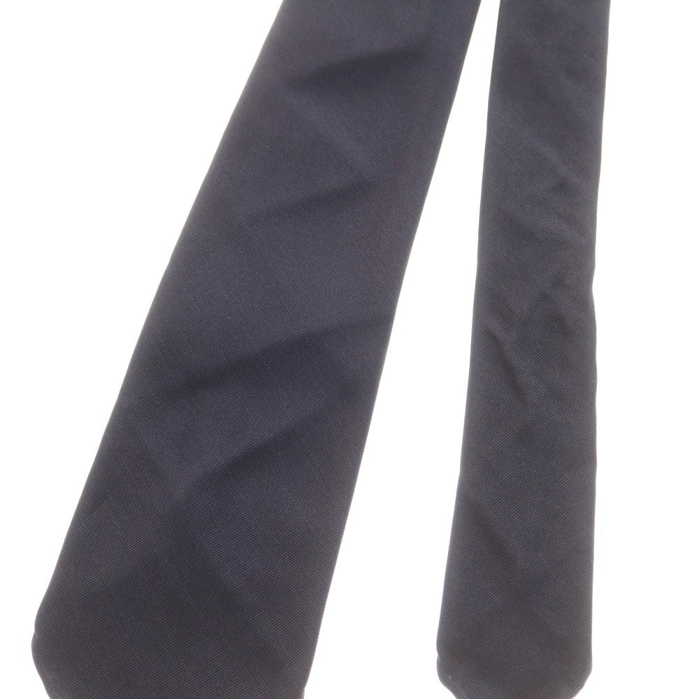 【中古】タイユアタイ TIE YOUR TIE セッテピエゲ シルクコットン 無地ネクタイ ネイビー【 状態ランクC 】【 メンズ 】