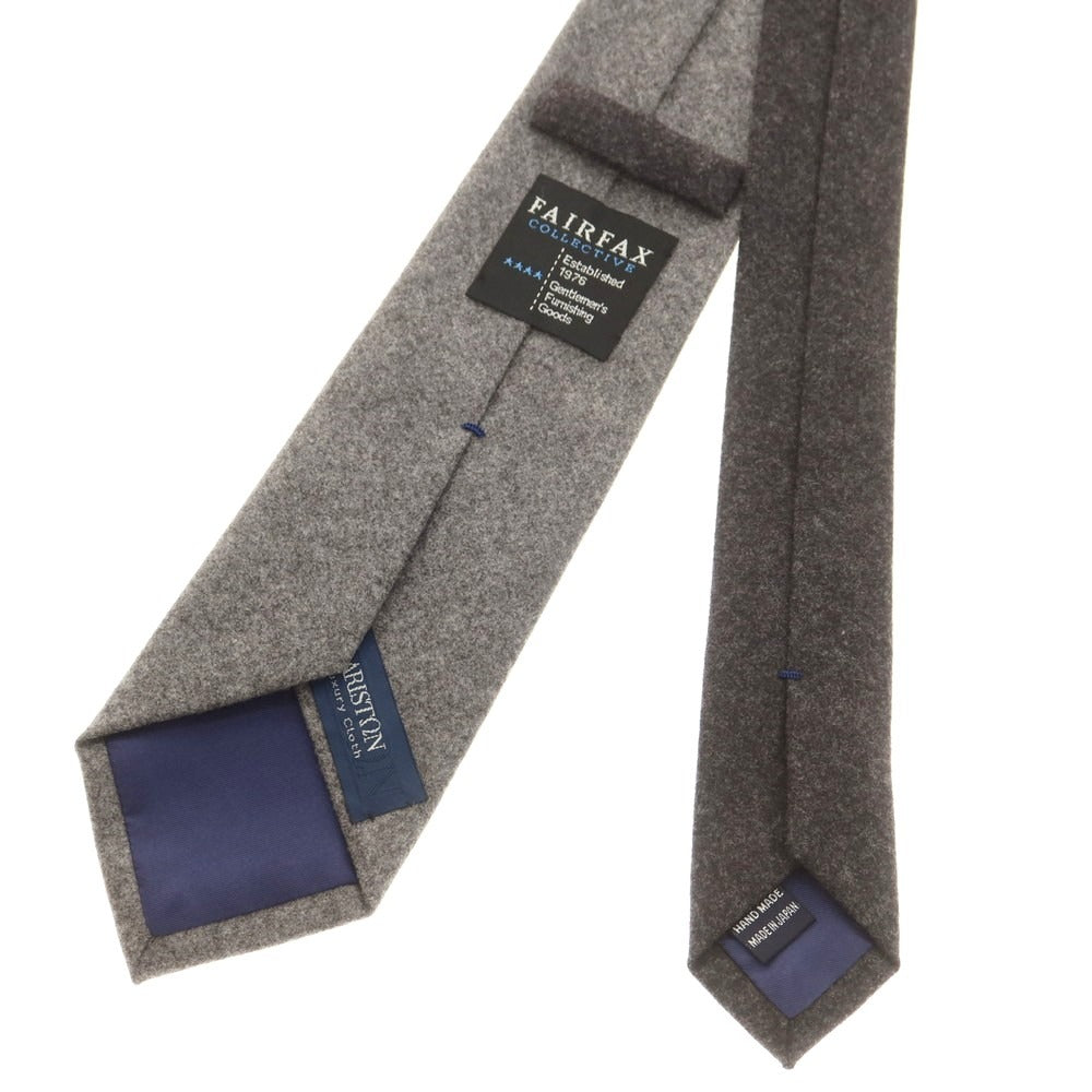 【中古】フェアファクス FAIRFAX ウール 無地ネクタイ グレー【 状態ランクB 】【 メンズ 】