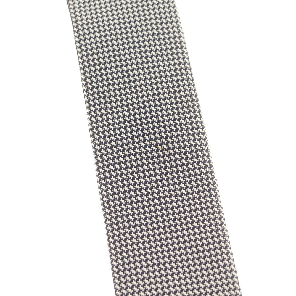 【中古】エルメネジルドゼニア Ermenegildo Zegna シルク ネクタイ ブラックxホワイト【 状態ランクB 】【 メンズ 】
