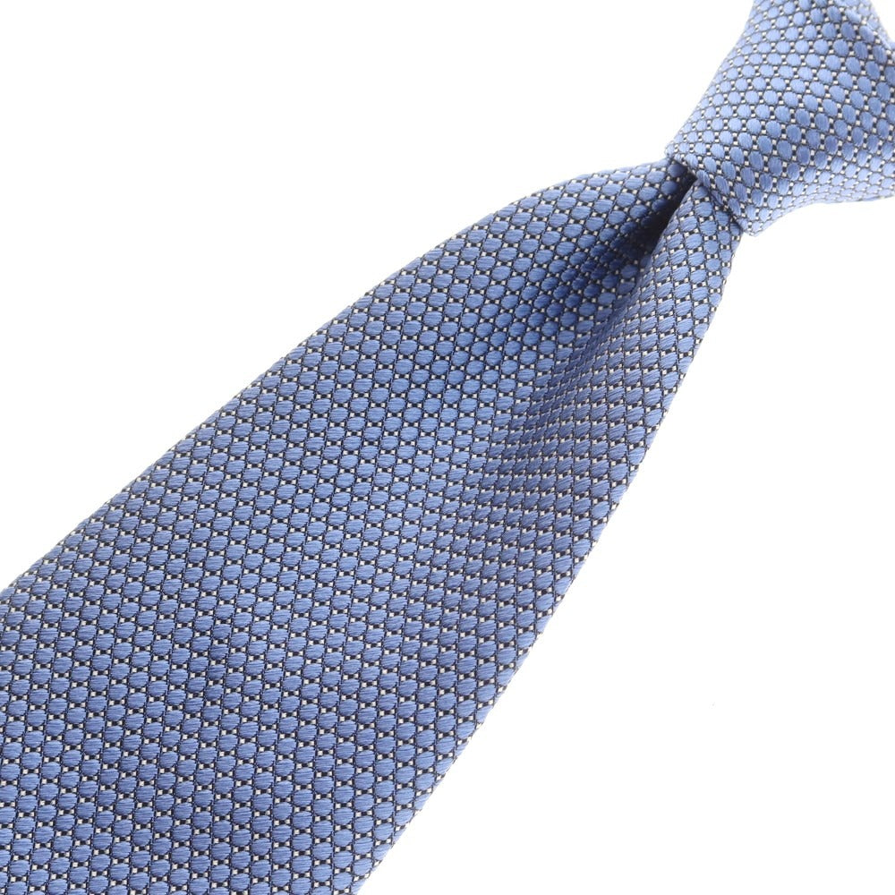 【中古】エルメネジルドゼニア Ermenegildo Zegna シルク ネクタイ ライトブルー【 状態ランクB 】【 メンズ 】