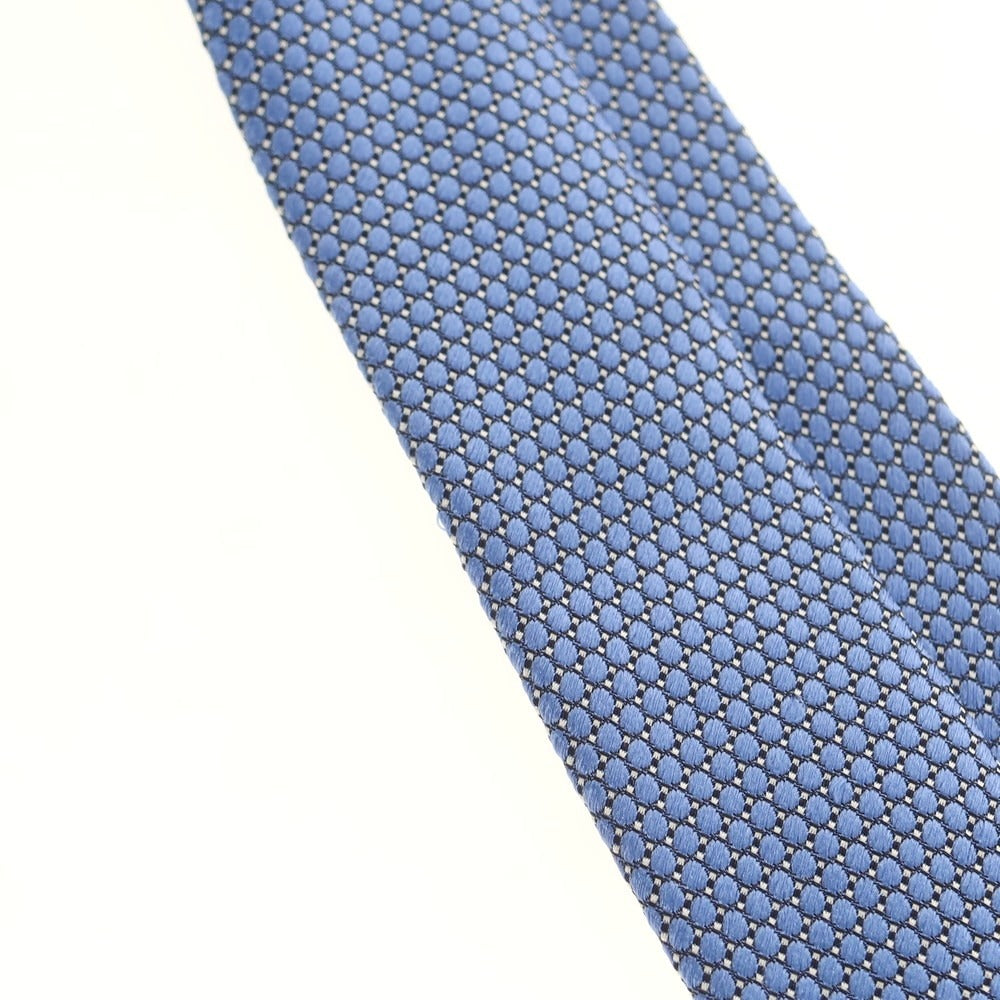 【中古】エルメネジルドゼニア Ermenegildo Zegna シルク ネクタイ ライトブルー【 状態ランクB 】【 メンズ 】