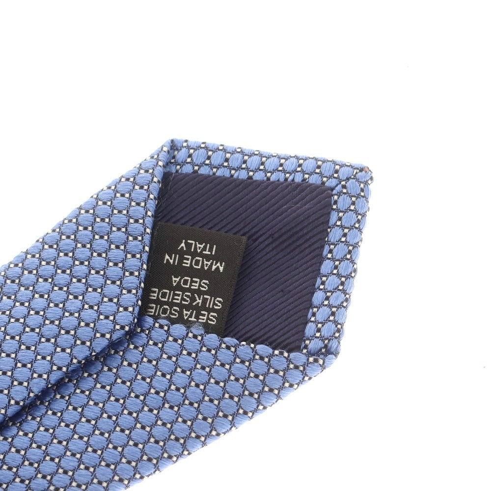 【中古】エルメネジルドゼニア Ermenegildo Zegna シルク ネクタイ ライトブルー【 状態ランクB 】【 メンズ 】