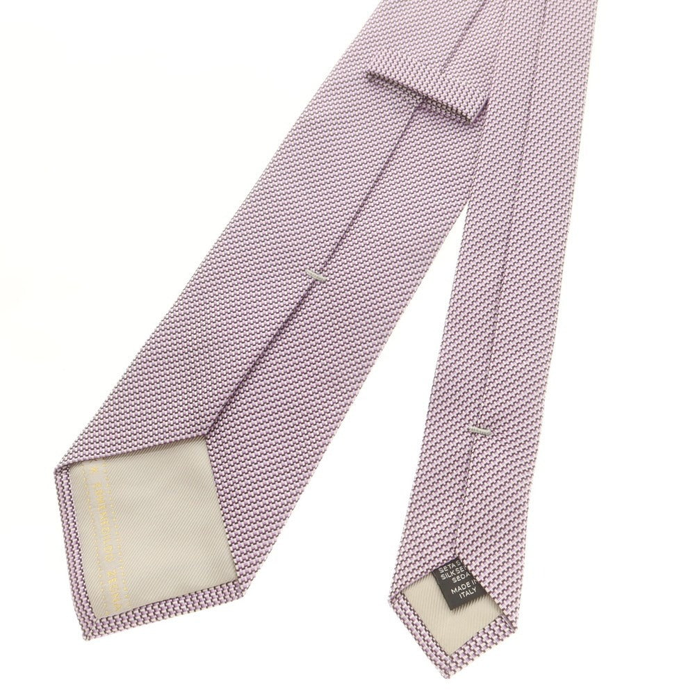 【中古】エルメネジルドゼニア Ermenegildo Zegna シルク ネクタイ パープル【 状態ランクB 】【 メンズ 】