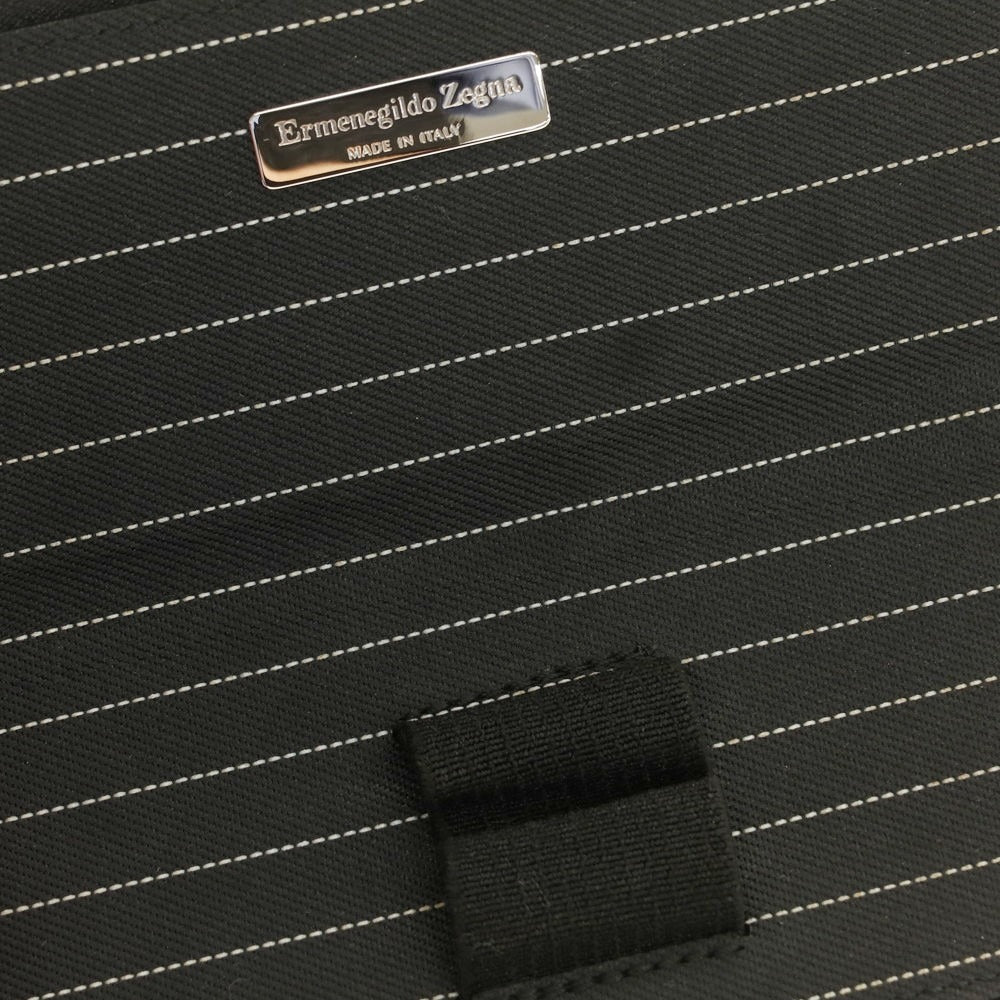 【中古】エルメネジルドゼニア Ermenegildo Zegna レザー ペンケース ブラック【 状態ランクB 】【 メンズ 】