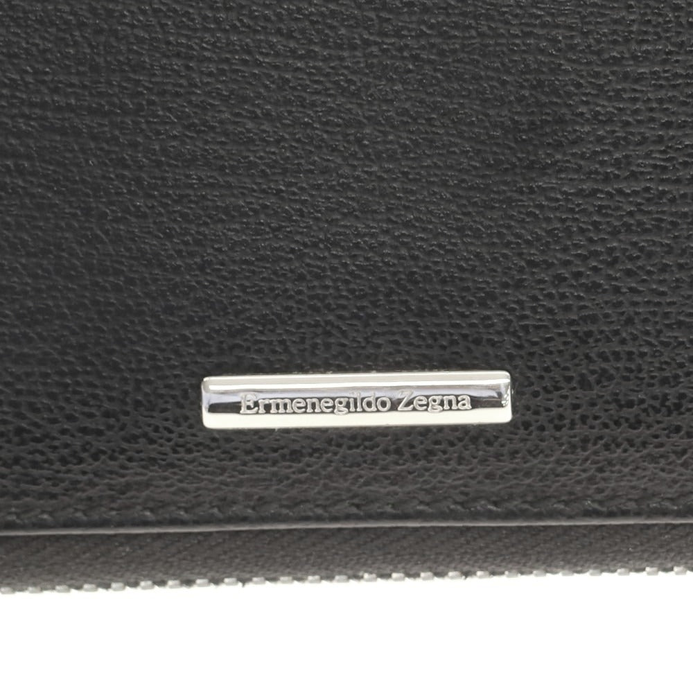 【中古】エルメネジルドゼニア Ermenegildo Zegna レザー ペンケース ブラック【 状態ランクB 】【 メンズ 】