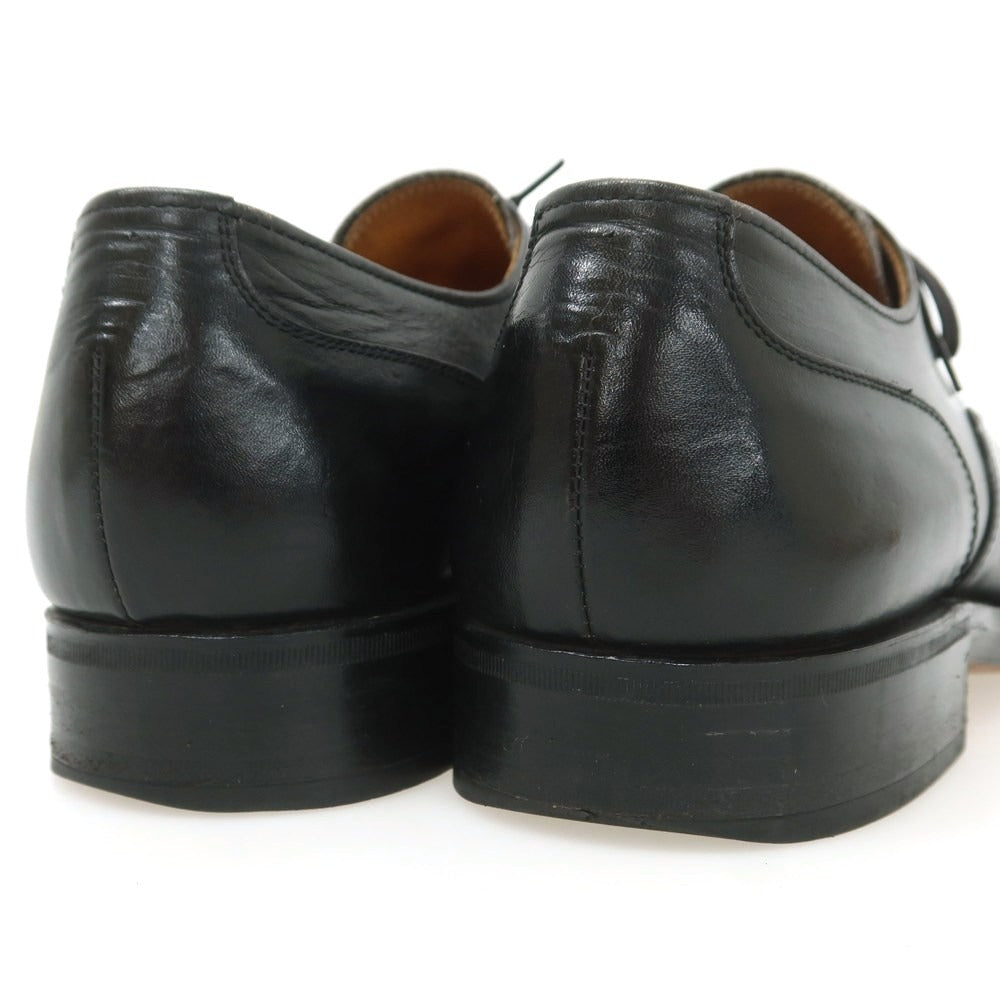 【中古】サンヨウ ヤマチョウ 三陽山長 ストレートチップ ドレスシューズ ブラック【 6 】【 状態ランクC 】【 メンズ 】