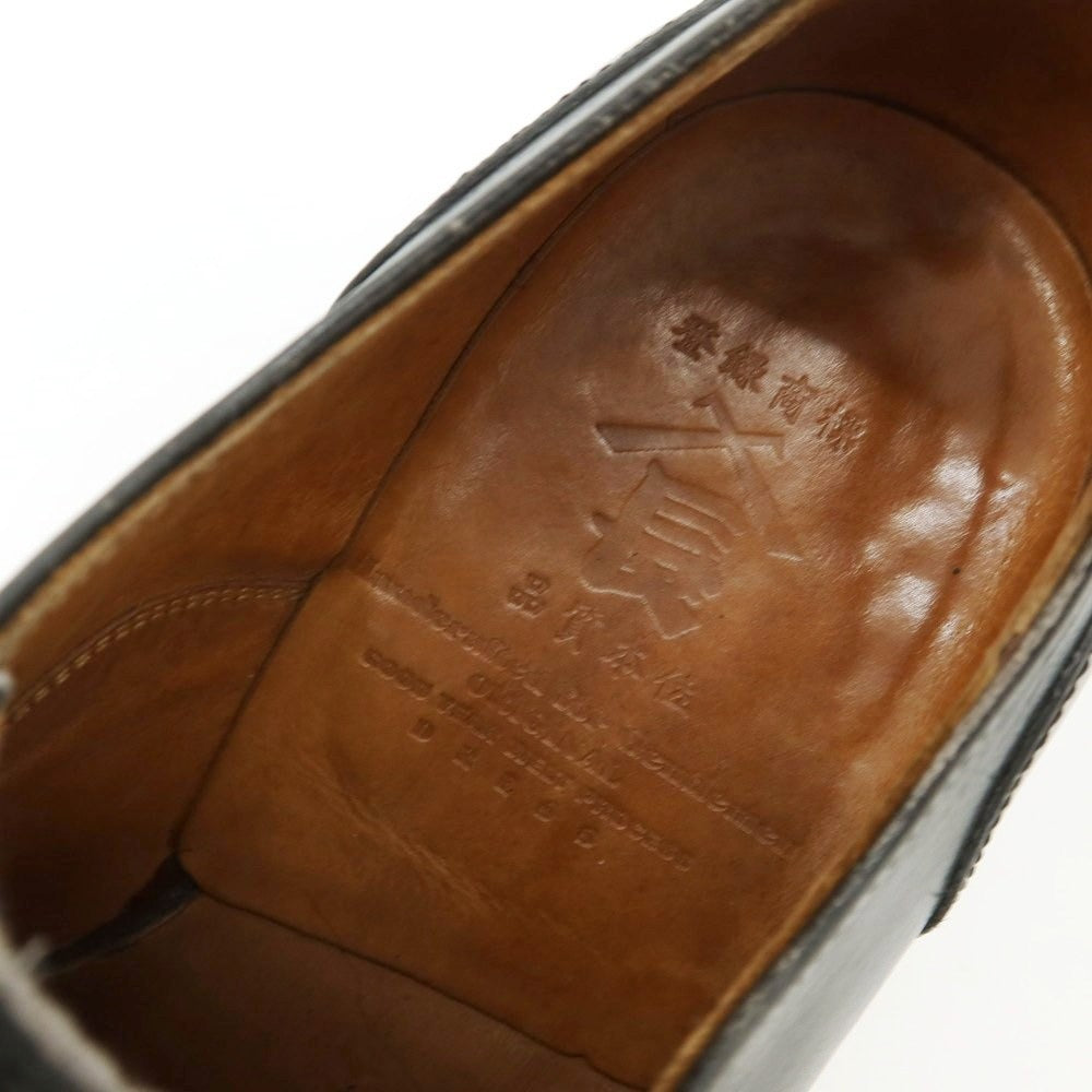 【中古】サンヨウ ヤマチョウ 三陽山長 ストレートチップ ドレスシューズ ブラック【 6 】【 状態ランクC 】【 メンズ 】