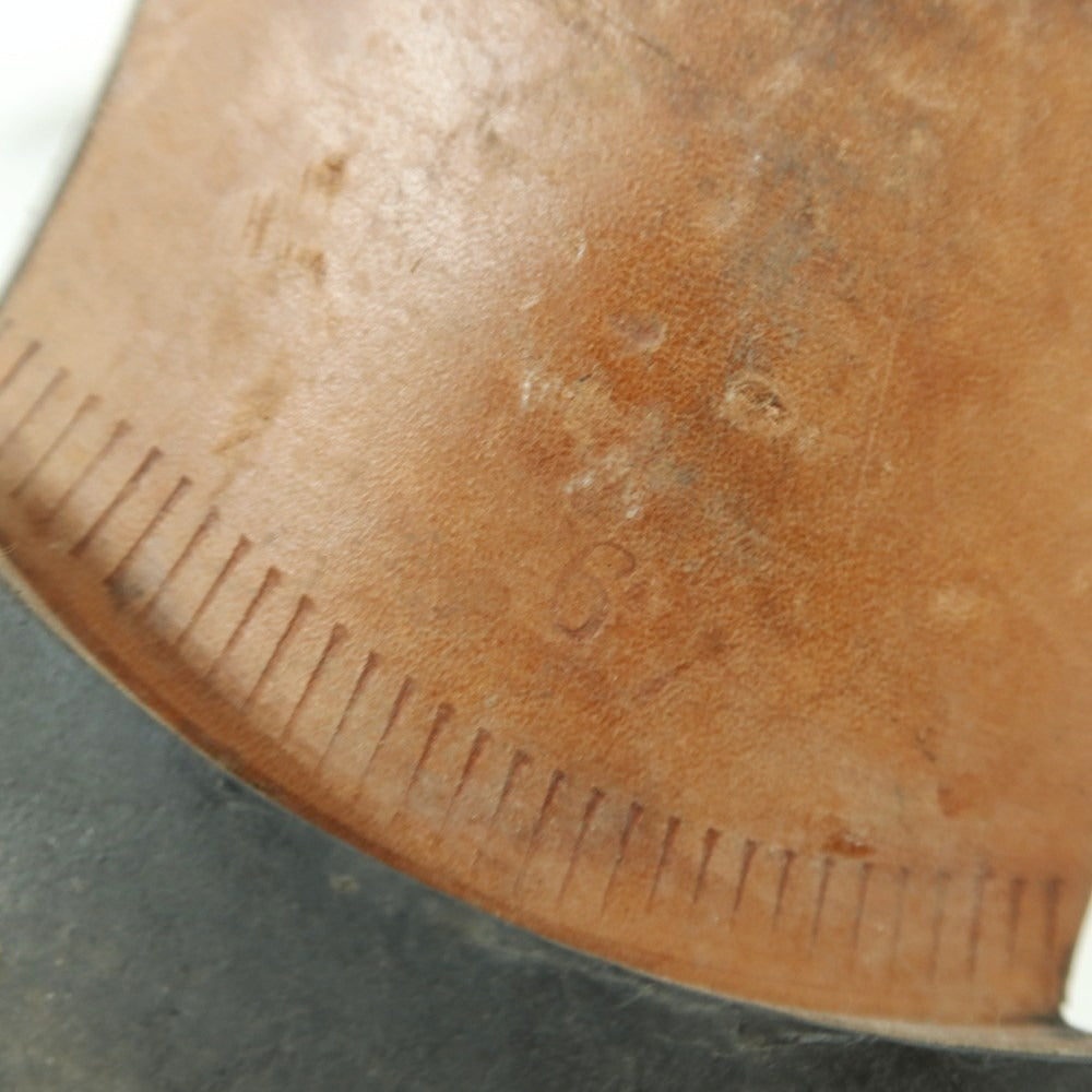 【中古】サンヨウ ヤマチョウ 三陽山長 ストレートチップ ドレスシューズ ブラック【 6 】【 状態ランクC 】【 メンズ 】