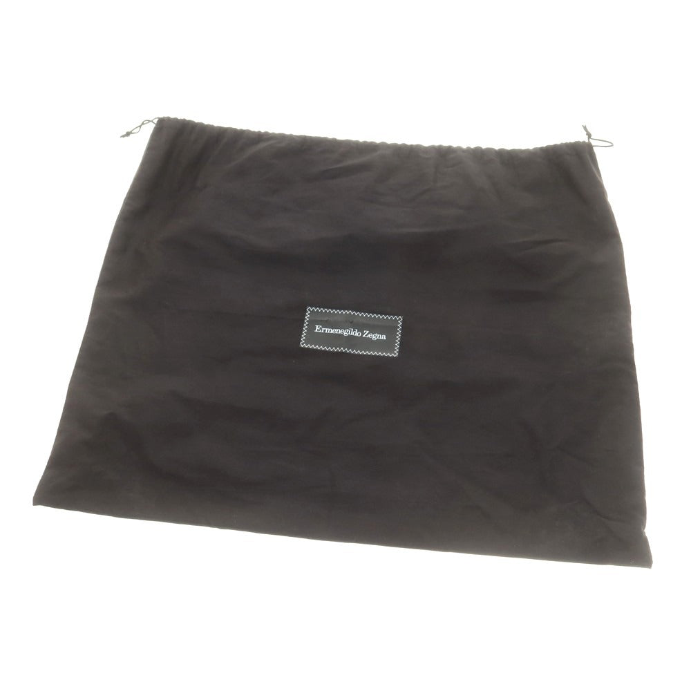 【中古】エルメネジルドゼニア Ermenegildo Zegna レザー ブリーフケース ブラウン【 状態ランクC 】【 メンズ 】