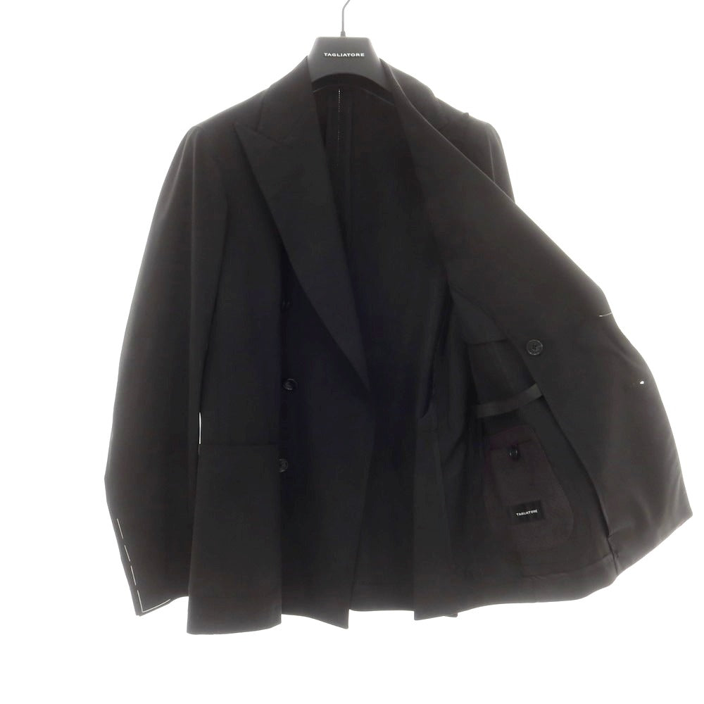【新品】タリアトーレ TAGLIATORE ストレッチポリエステルウール テーラードジャケット ブラック【 44 】【 状態ランクN 】【 メンズ 】