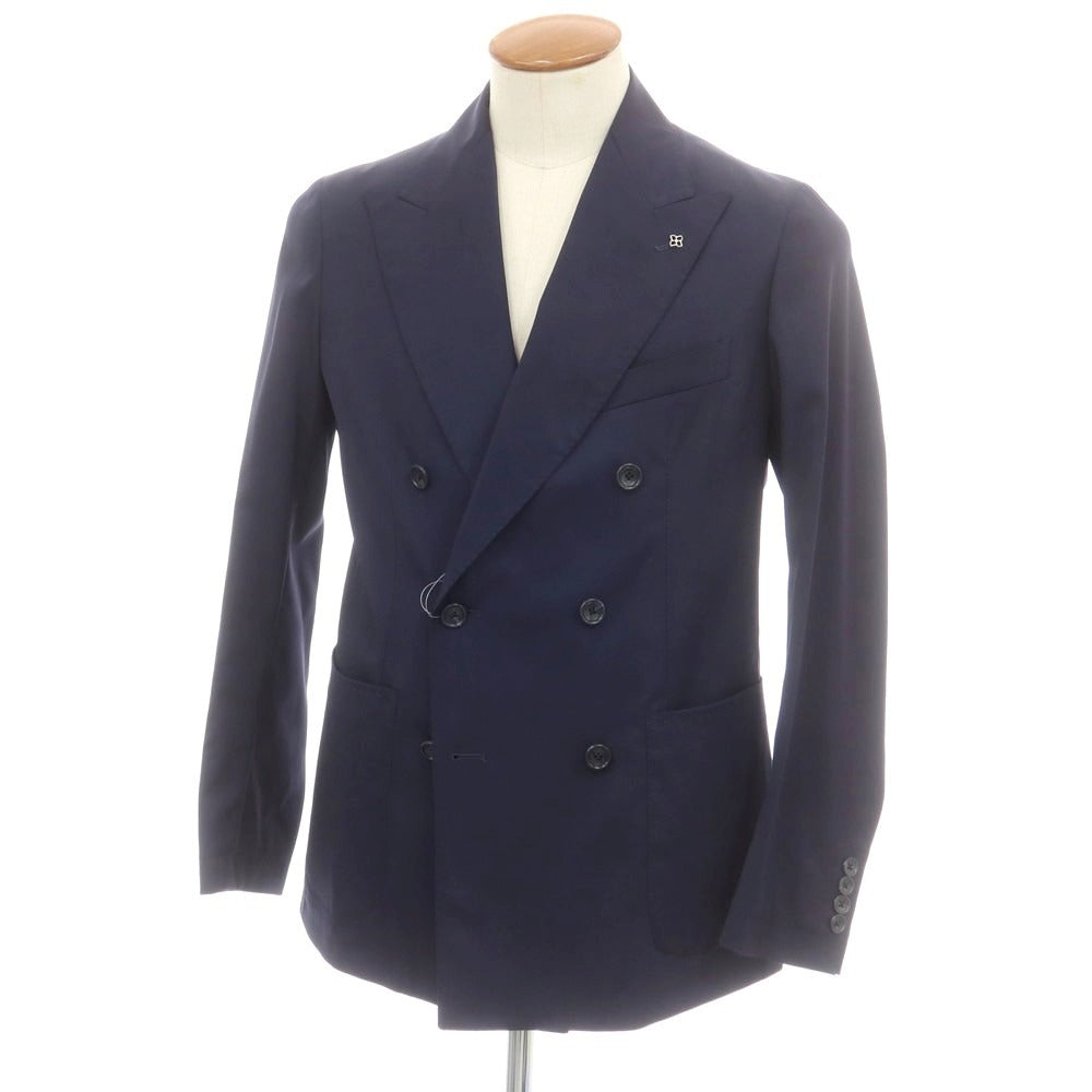【新品アウトレット】タリアトーレ TAGLIATORE ストレッチポリエステルウール テーラードジャケット ネイビー【 46 】【 状態ランクN- 】【 メンズ 】