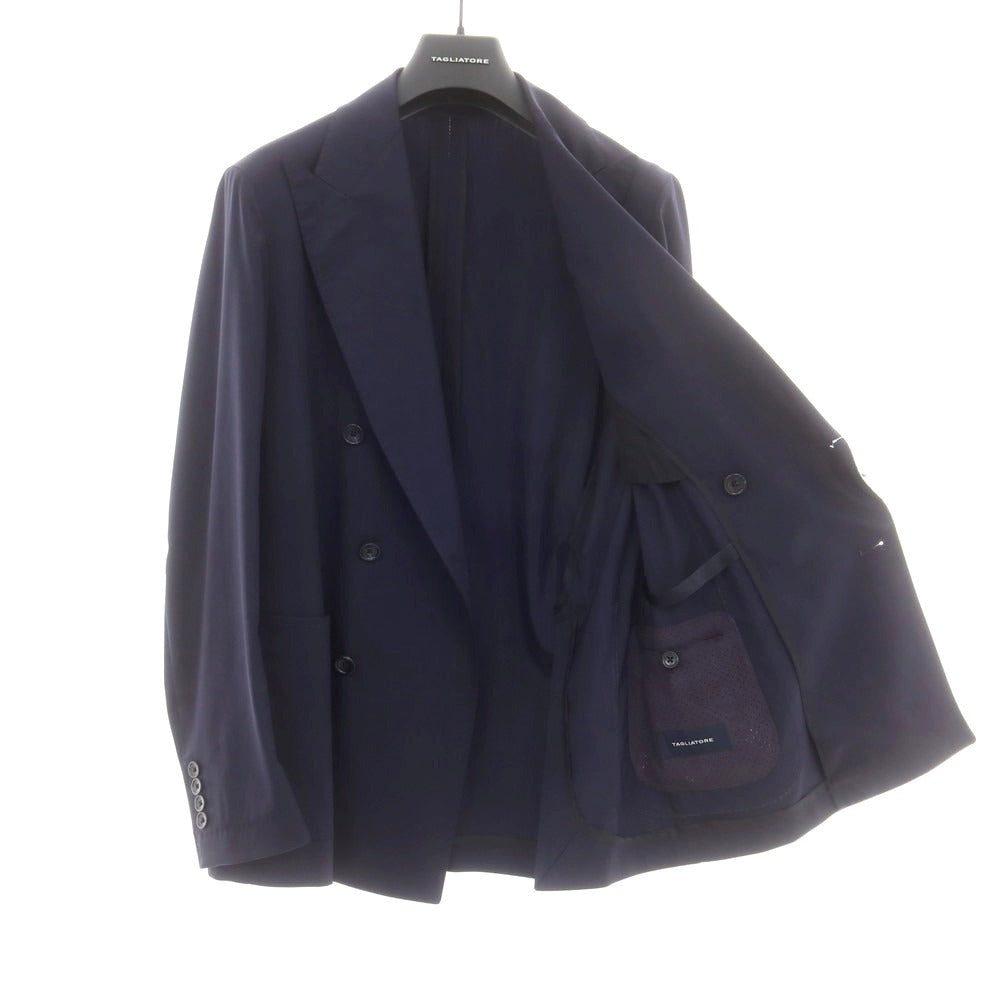 【新品アウトレット】タリアトーレ TAGLIATORE ストレッチポリエステルウール テーラードジャケット ネイビー【 46 】【 状態ランクN- 】【 メンズ 】
