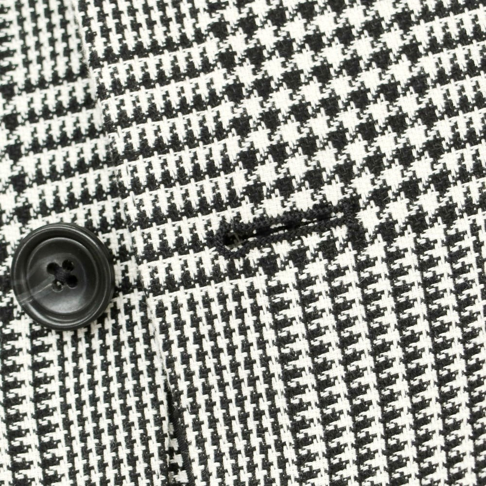 【新品アウトレット】タリアトーレ TAGLIATORE リネンコットン グレンチェック テーラードジャケット ブラックxホワイト【 44 】【 状態ランクN- 】【 メンズ 】