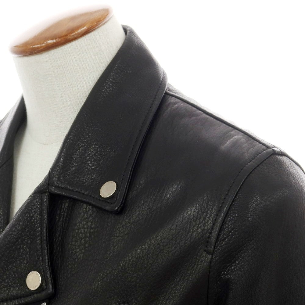 【新品アウトレット】タリアトーレ TAGLIATORE ラムレザー ダブルライダースジャケット ブラック【 48 】【 状態ランクN- 】【 メンズ 】