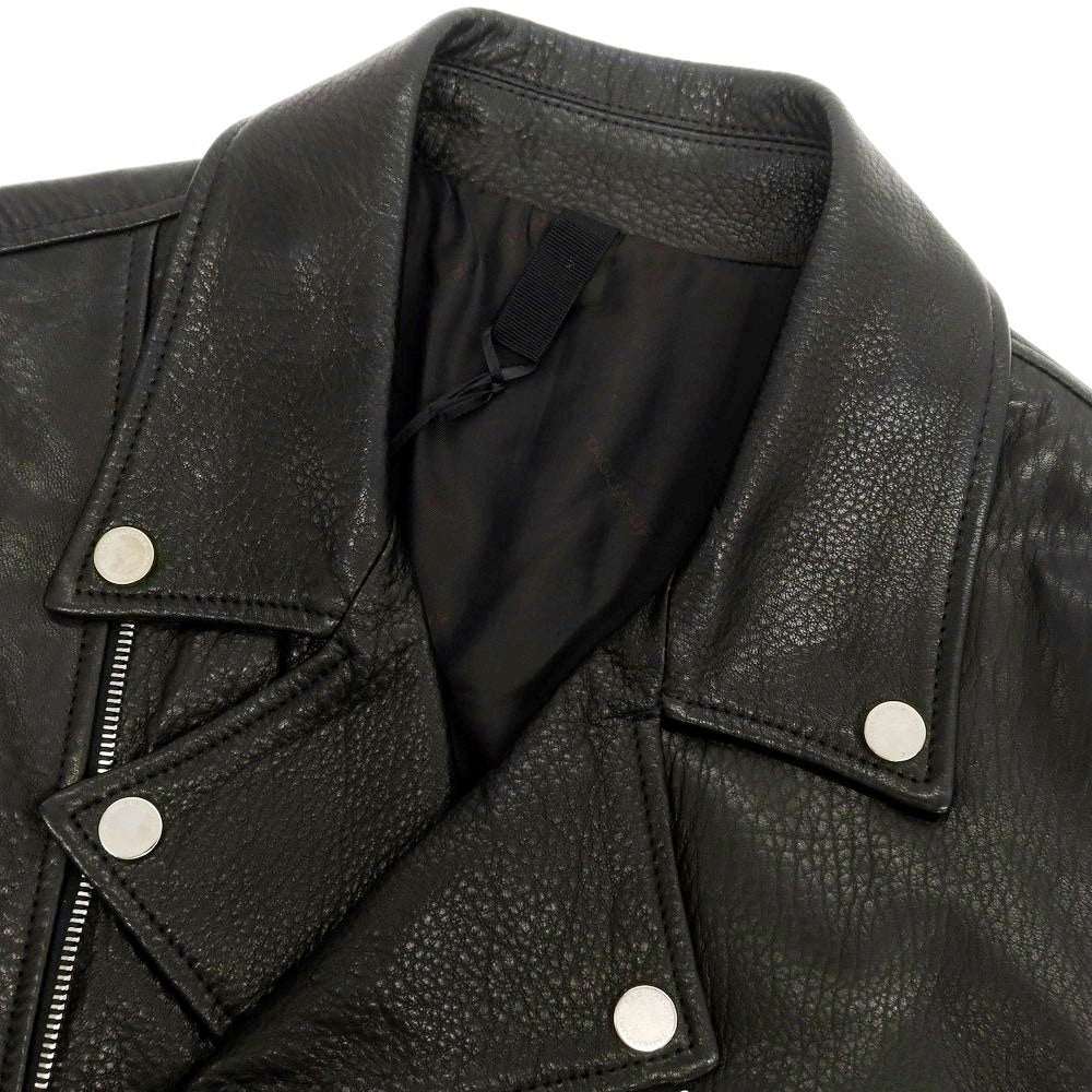 【新品アウトレット】タリアトーレ TAGLIATORE ラムレザー ダブルライダースジャケット ブラック【 48 】【 状態ランクN- 】【 メンズ 】