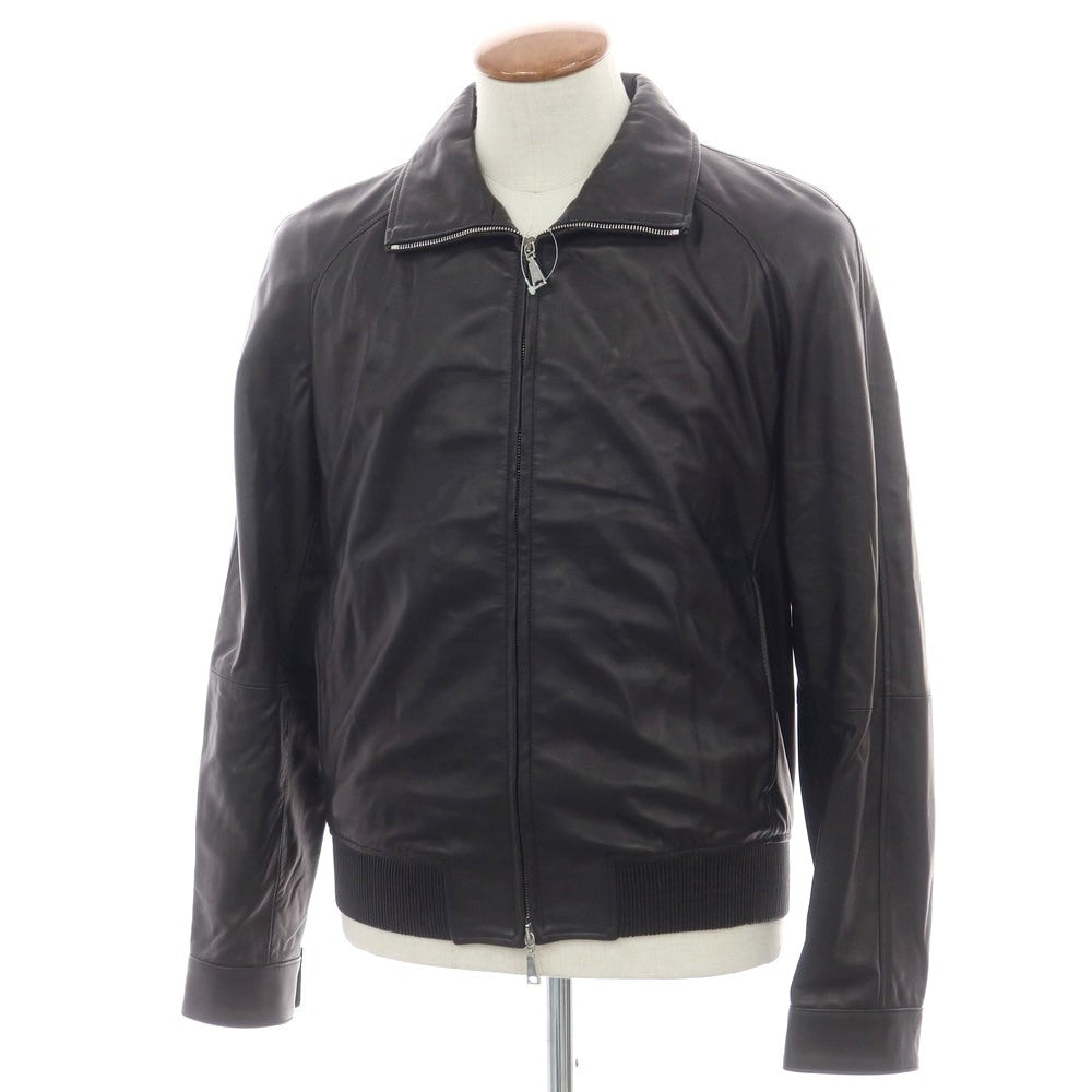 【新品アウトレット】タリアトーレ TAGLIATORE ラムレザー ジップアップブルゾン ブラック【 48 】【 状態ランクN- 】【 メンズ 】